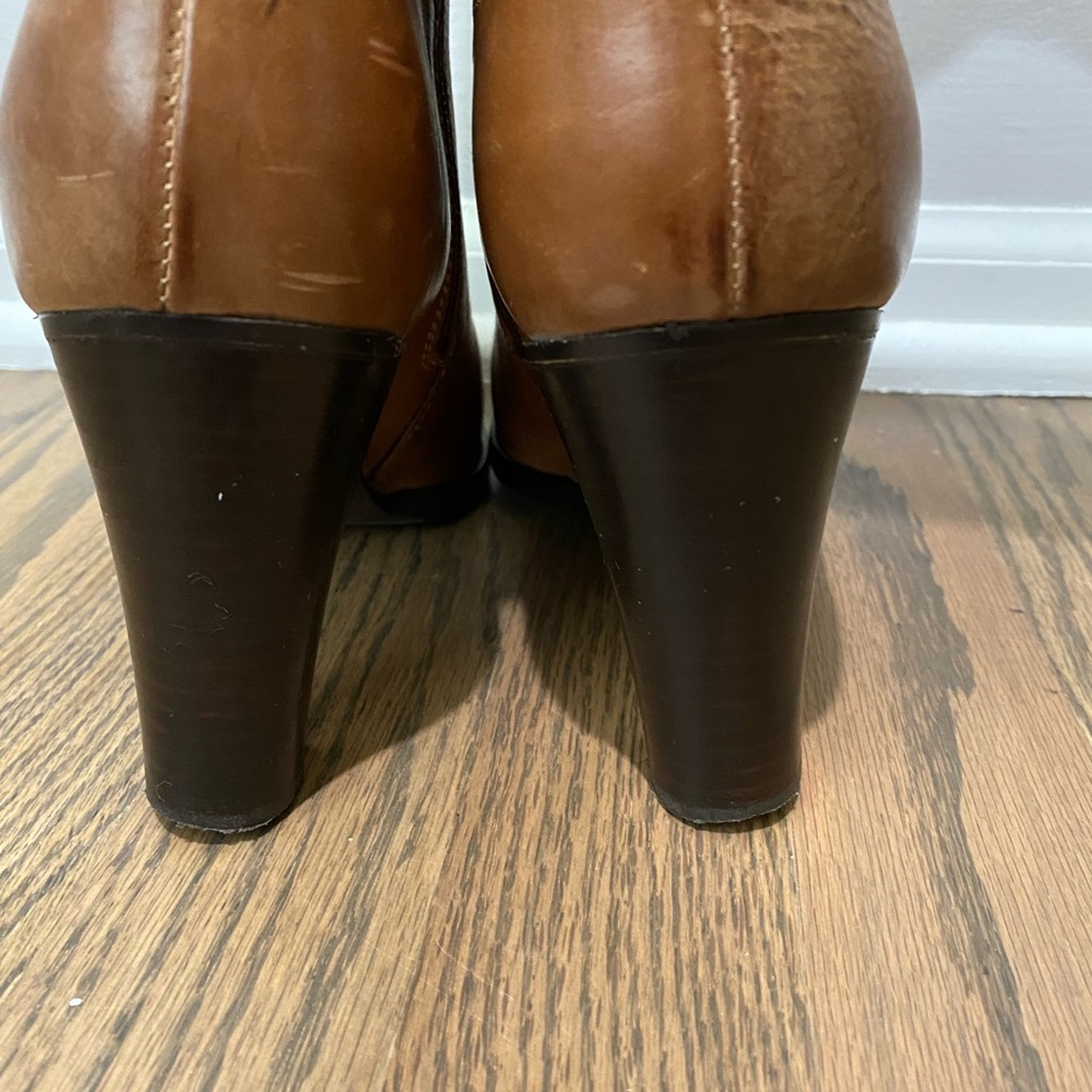 Eddie Bauer Womens Boots, Cognac, Leather Upper & Lining, Made in Italy, Size 7M - Picture 3 of 8